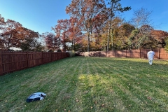 Fence staining
