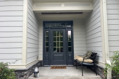 Front door and entryway
