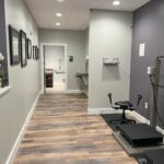 Hall with equipment before
